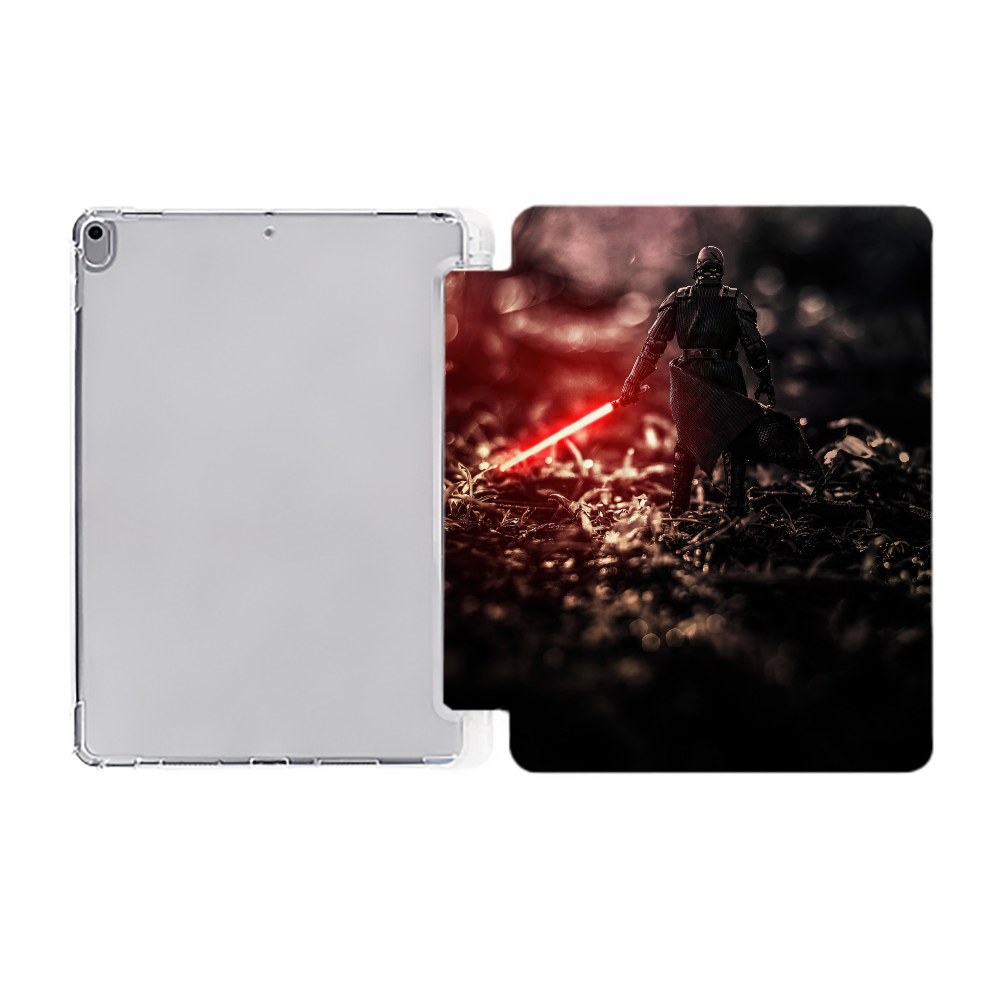 （画像用） スター・ウォーズ Star Wars IPad ケース ペン収納付き 三つ折りスタンド PUレザー×シリコン 対応機種9.5/10.5/10.9インチ